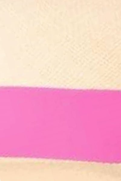 Hand Woven Panama Hat - Cannes Pink