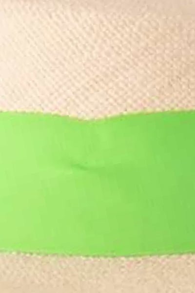 Hand Woven Panama Hat - St Tropez Lime