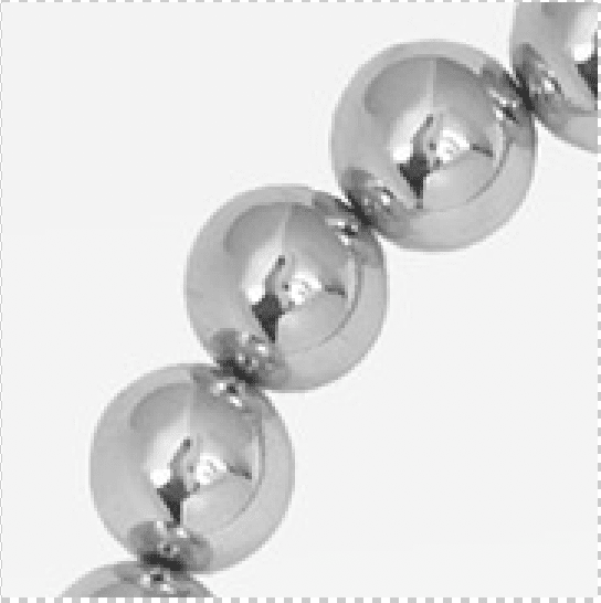 Hard Ball Necklace Silver One Size