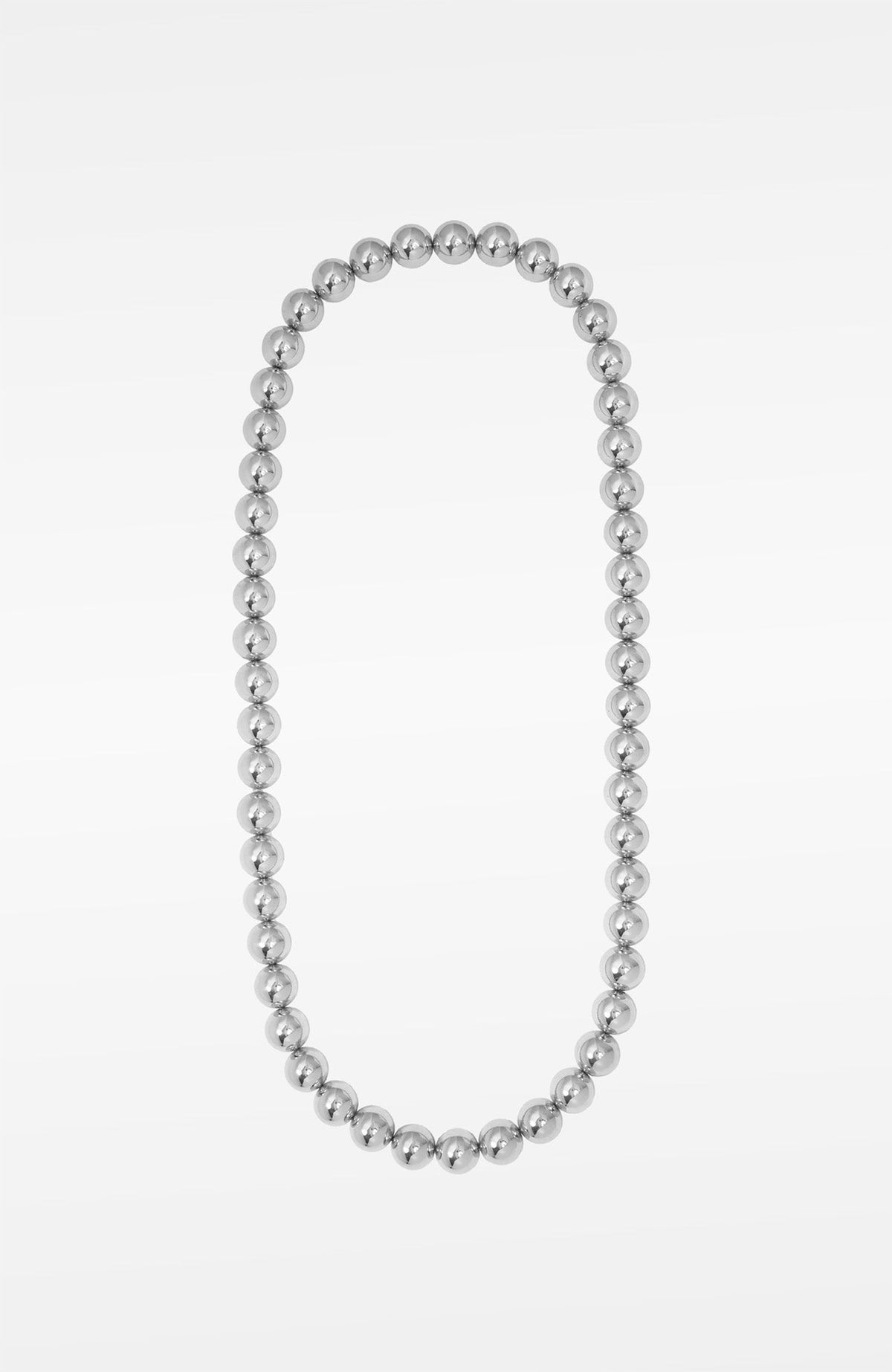 Hard Ball Necklace Silver One Size