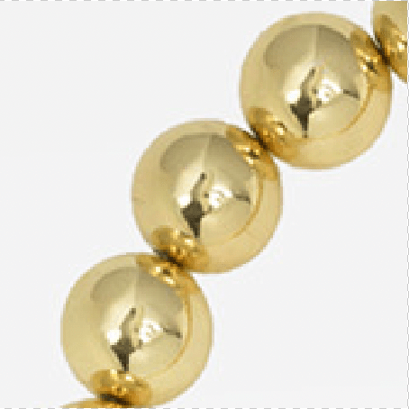 Hard Ball Necklace Gold One Size