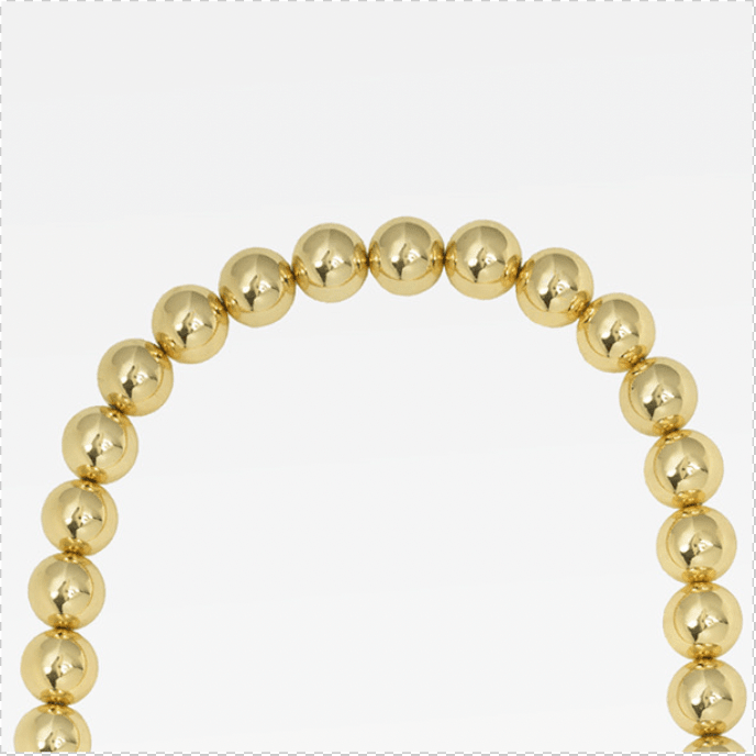 Hard Ball Necklace Gold One Size