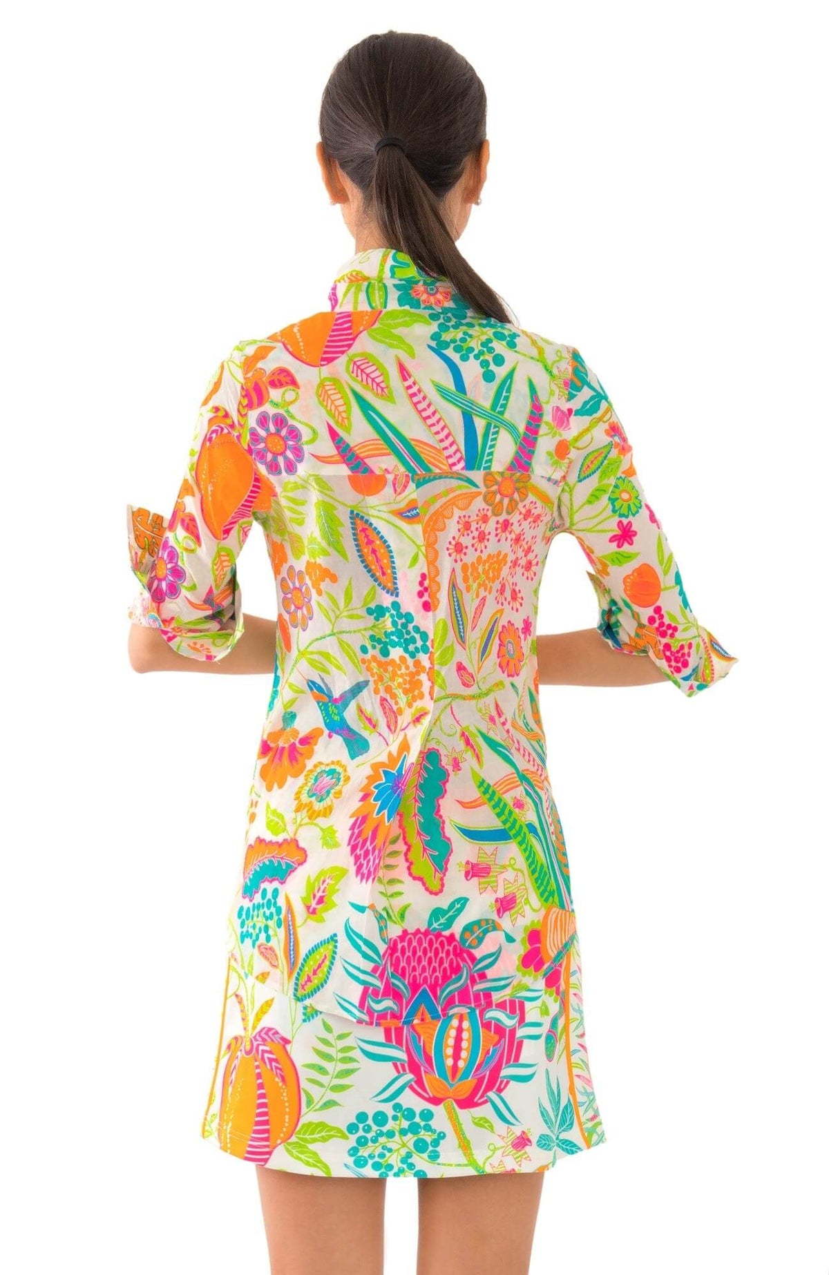 Comfy Cozy Voile Shirt - Hummingbird Heaven - Final Sale Multi