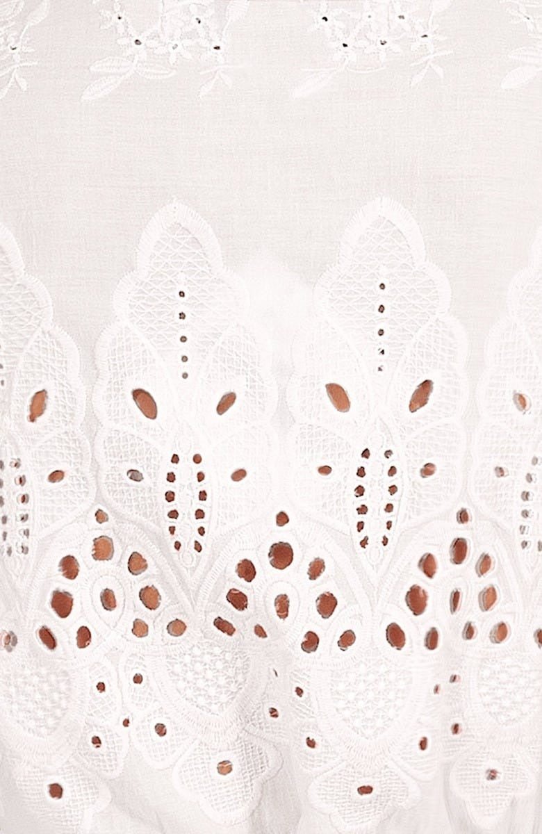 Heavily Embroidered Cotton Magnifico Dress - La Di Da - Final Sale White