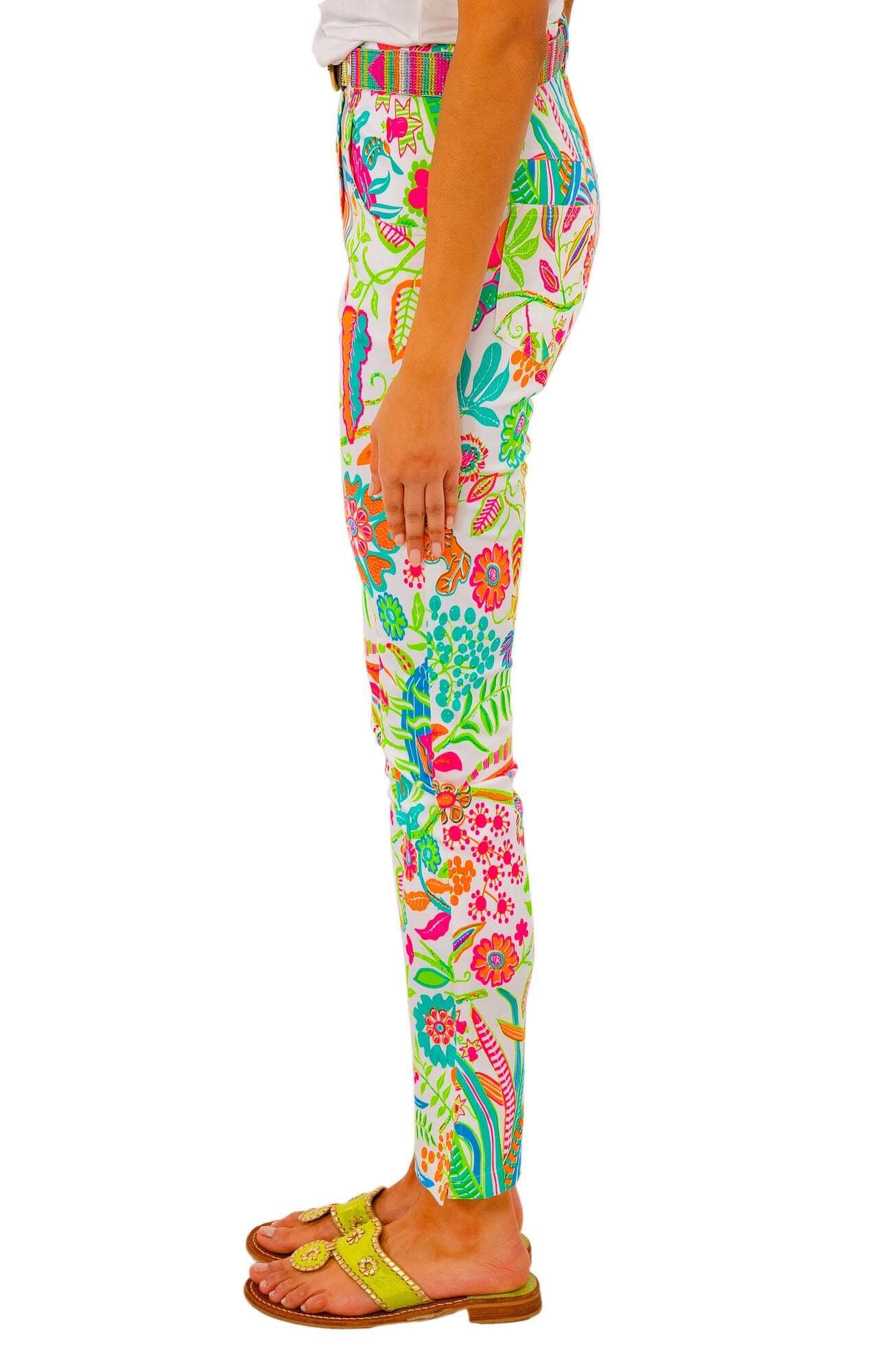 GripeLess Cotton Spandex Jeans - Hummingbird Heaven - Final Sale Multi