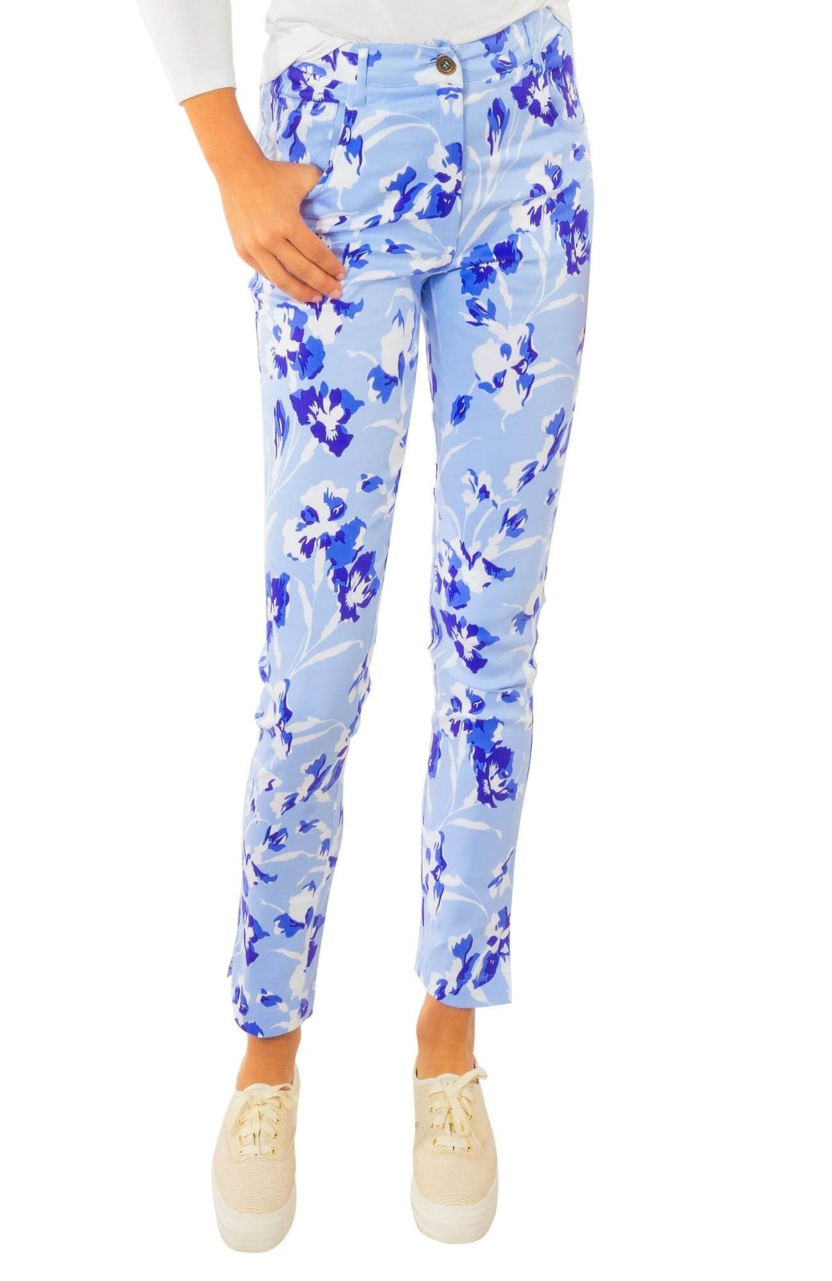 GripeLess Cotton Spandex Jeans - Iconic Iris - Final Sale Blues