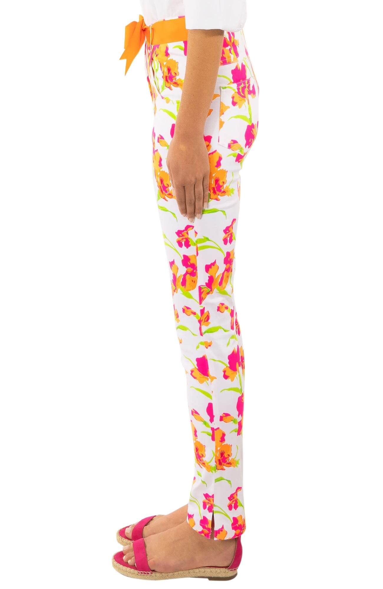 GripeLess Cotton Spandex Jeans - Iconic Iris - Final Sale White Multi