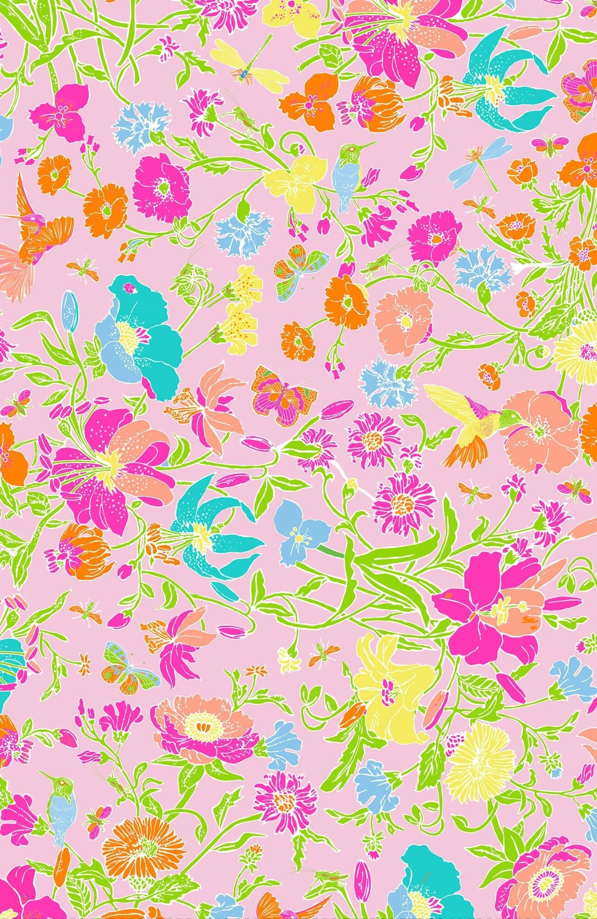 Impanema Long Skirt - Birds & Bees - Final Sale Pale Pink