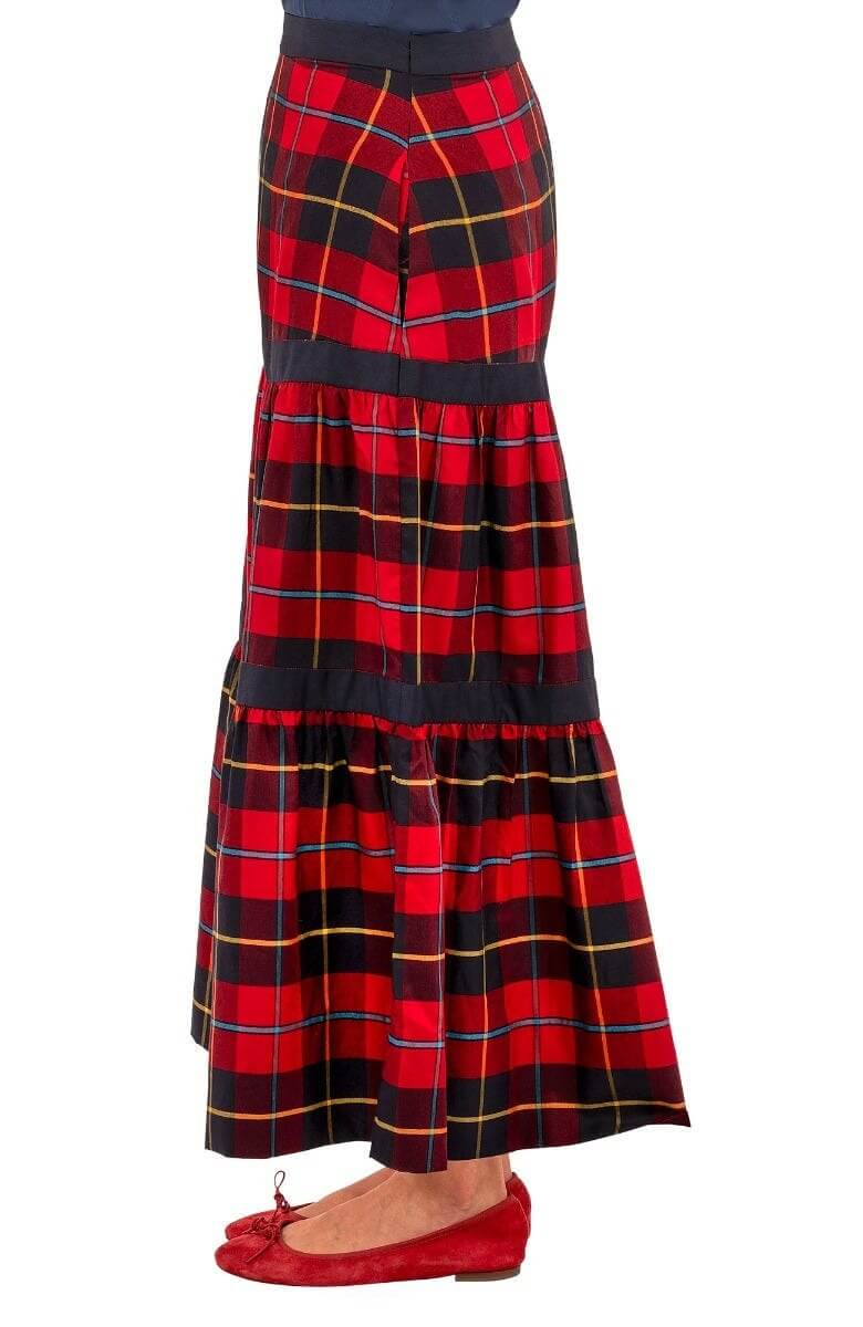 Ipanema Skirt - Plaidly Cooper - Final Sale Redmulti Plaid