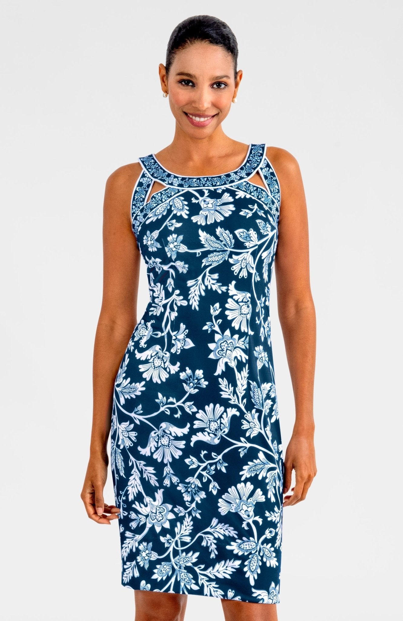 Isosceles Dress - Stunning Stippling Navy