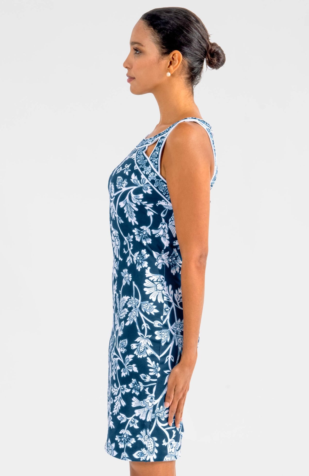 Isosceles Dress - Stunning Stippling Navy