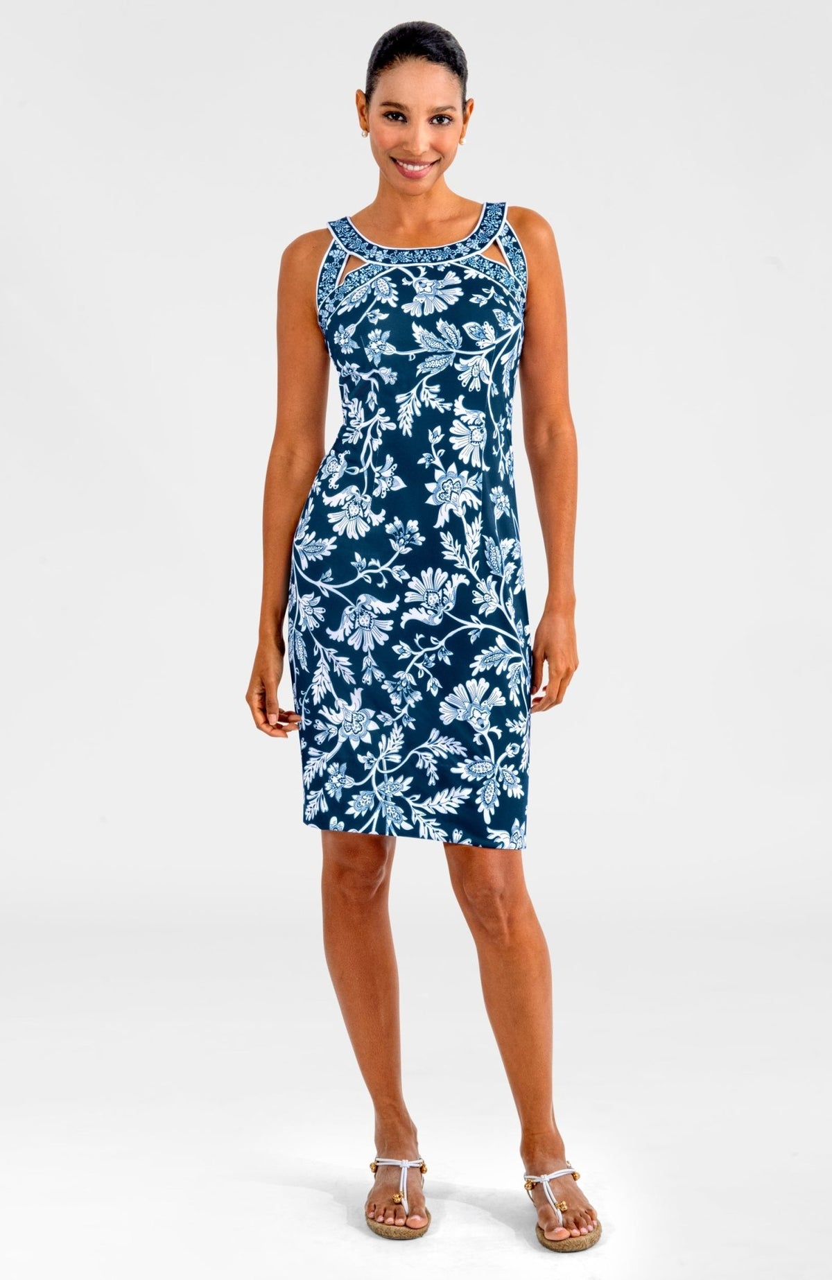 Isosceles Dress - Stunning Stippling Navy