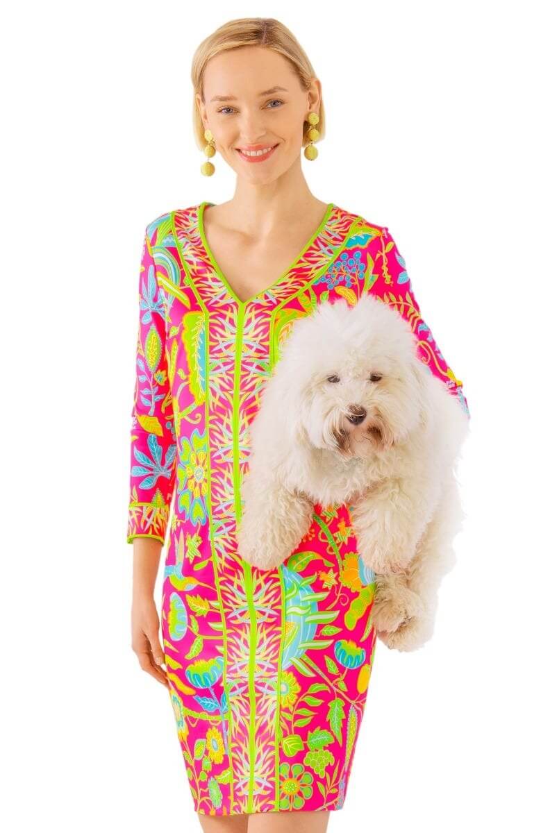 Jersey Bordertown Dress - Hummingbird Heaven - Final Sale