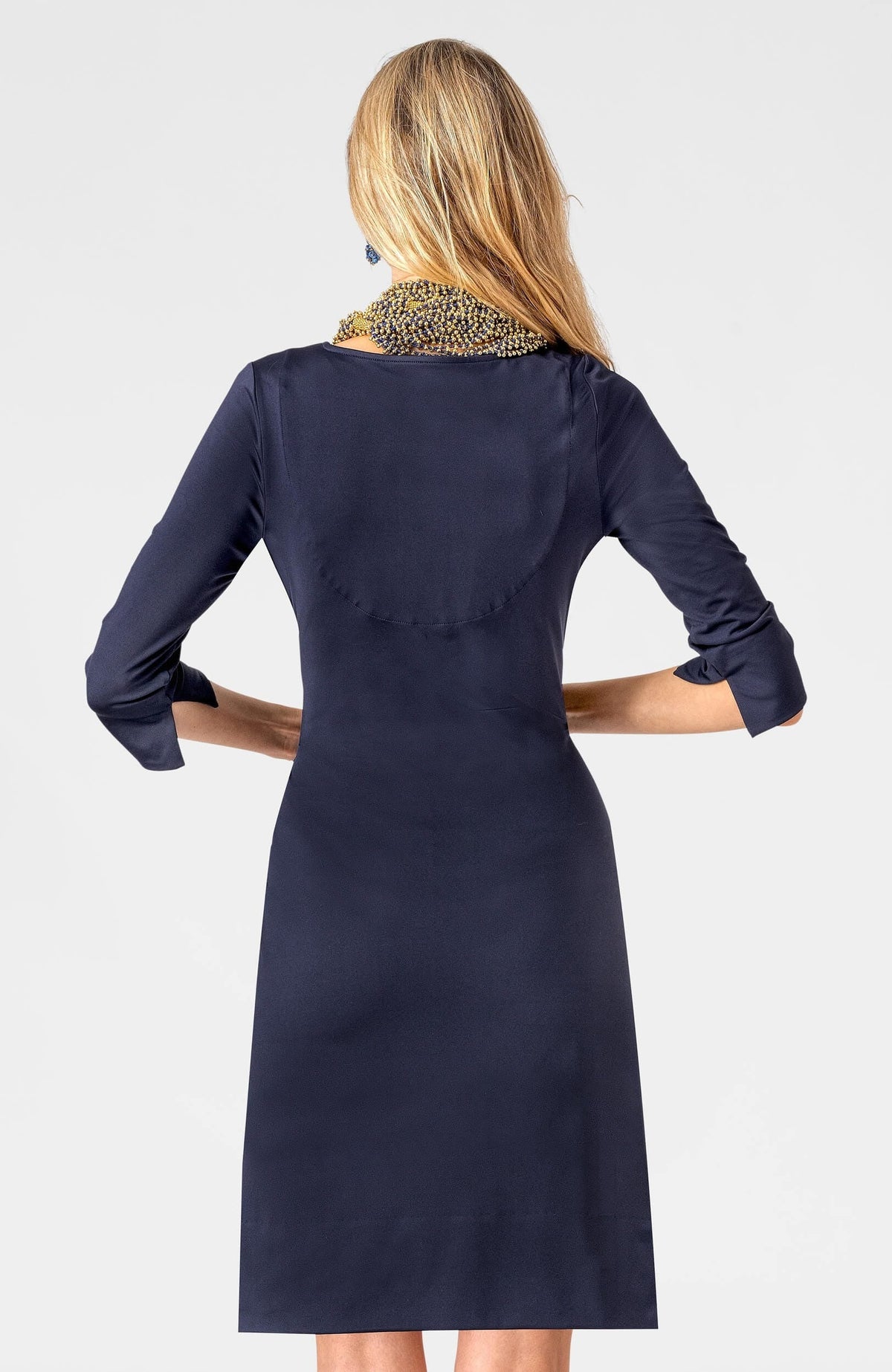 Cinch &amp; Tie Dress - Solid (Pre-Order) Navy