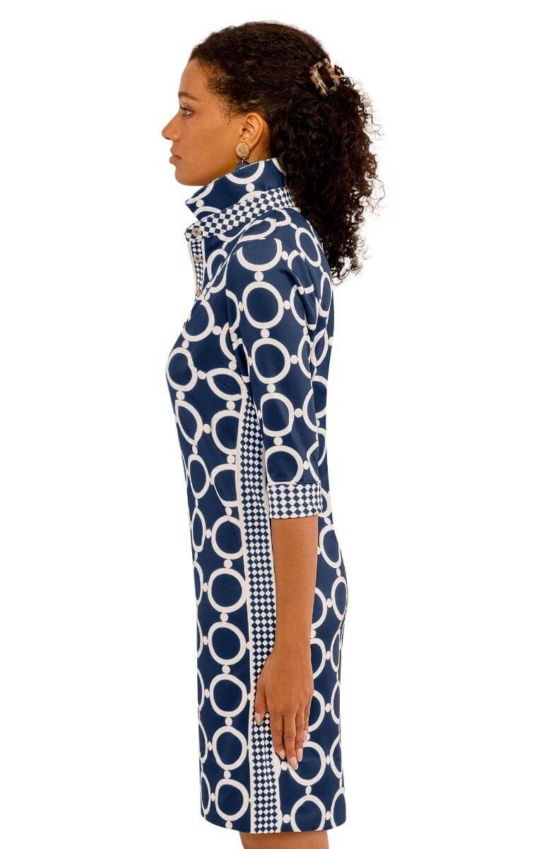 Everywhere Dress - Dip &amp; Dot Navy White