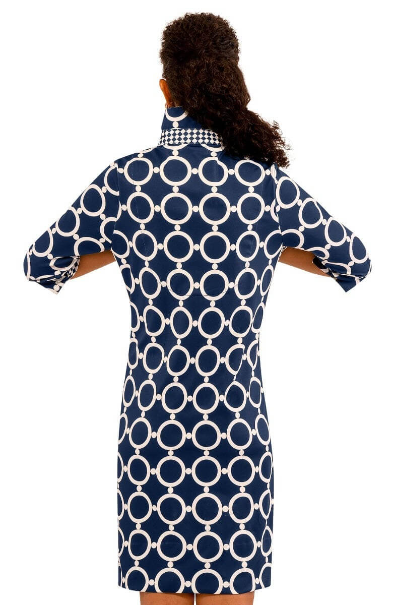 Everywhere Dress - Dip &amp; Dot Navy White