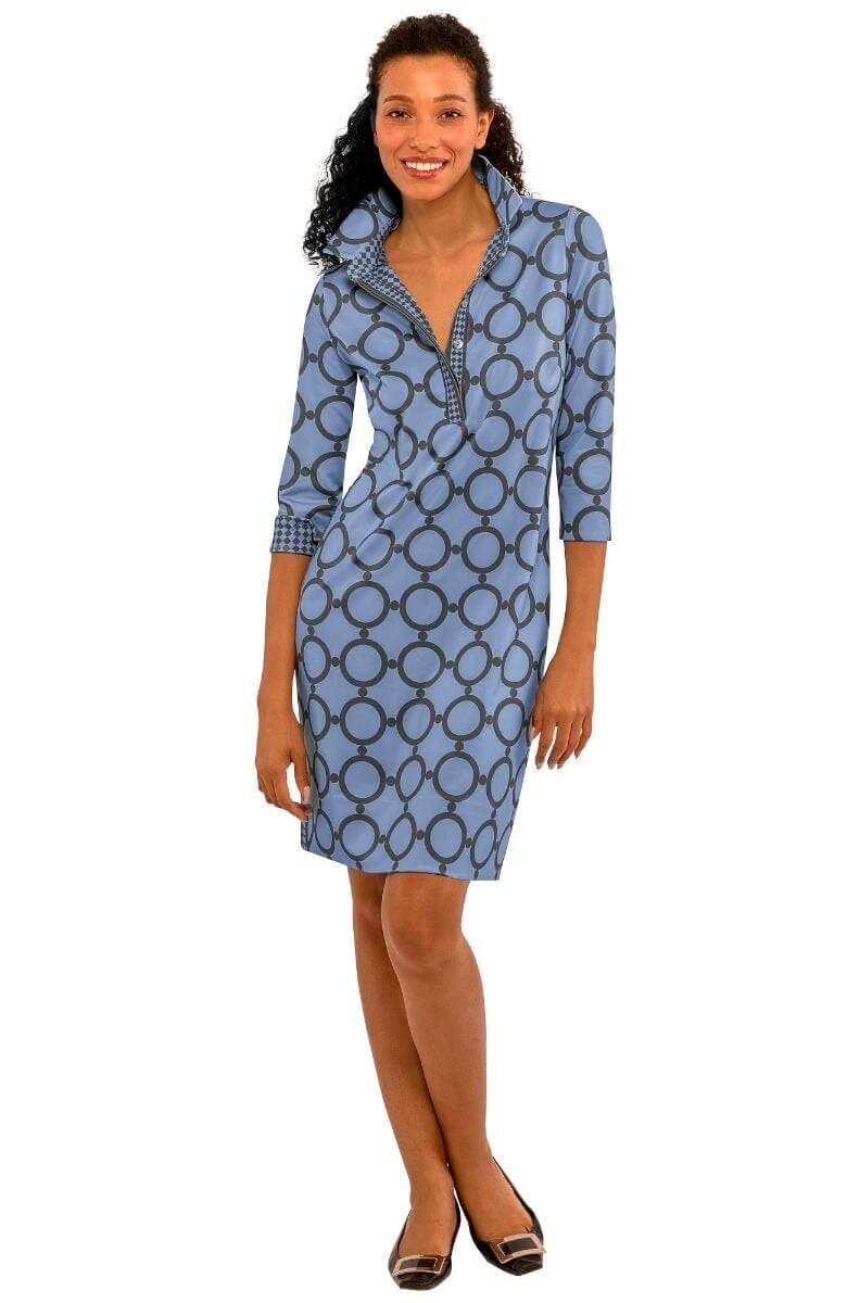 Everywhere Dress - Dip &amp; Dot Periwinkle