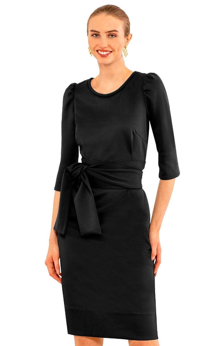 Expose Dress Solid Black