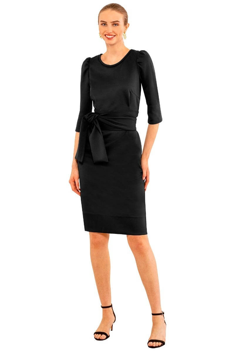 Expose Dress Solid Black