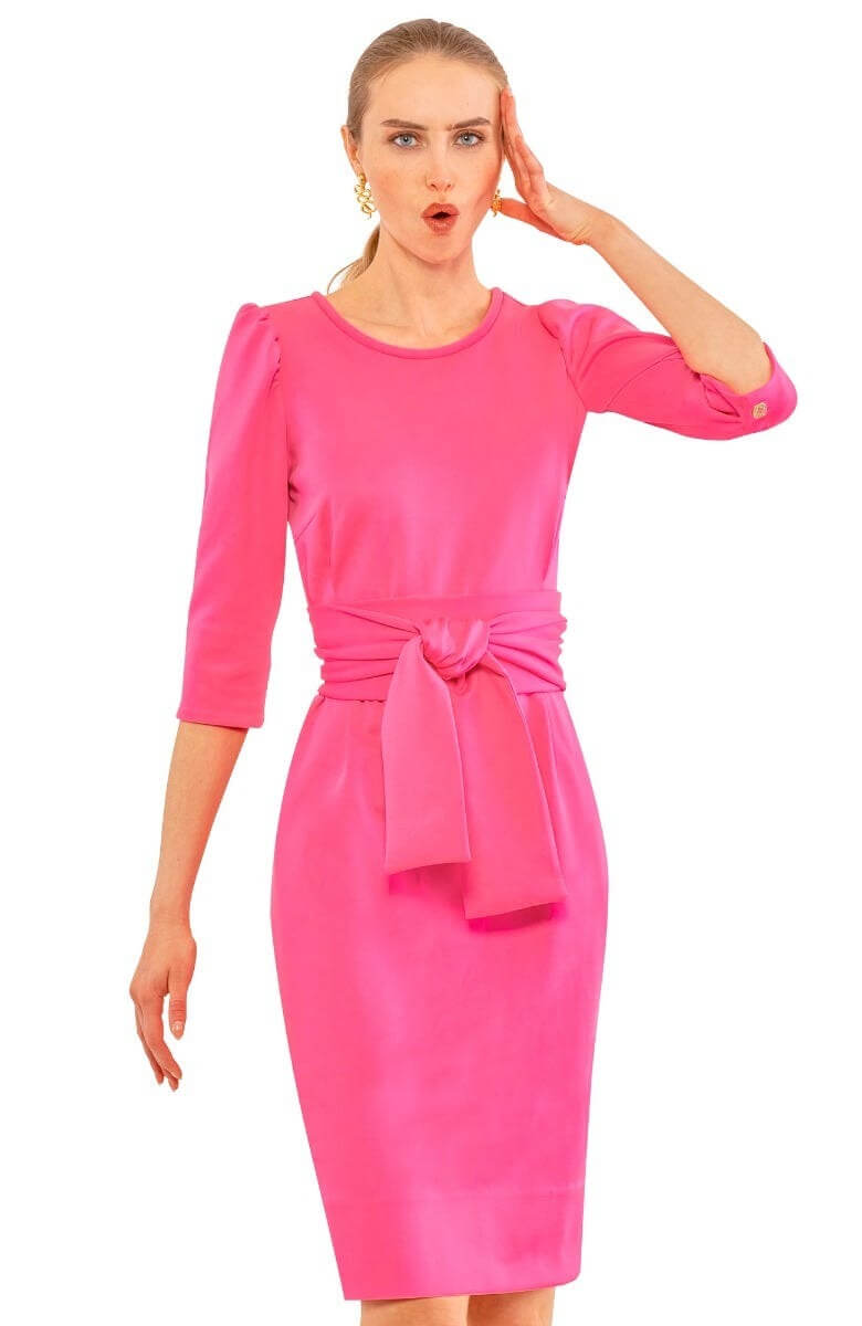 Expose Dress Solid Pink