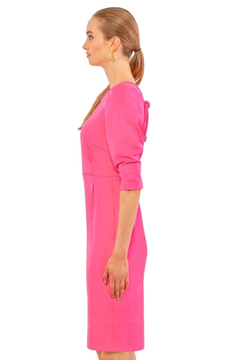 Expose Dress Solid Pink