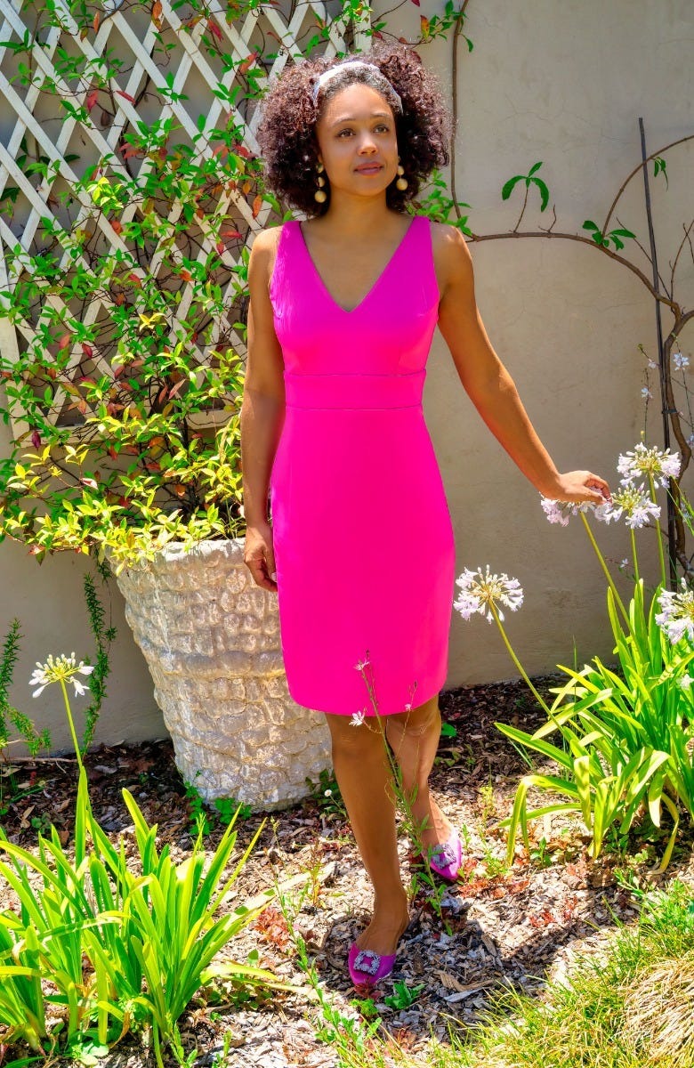 The Harlot Dress - Solid Pink