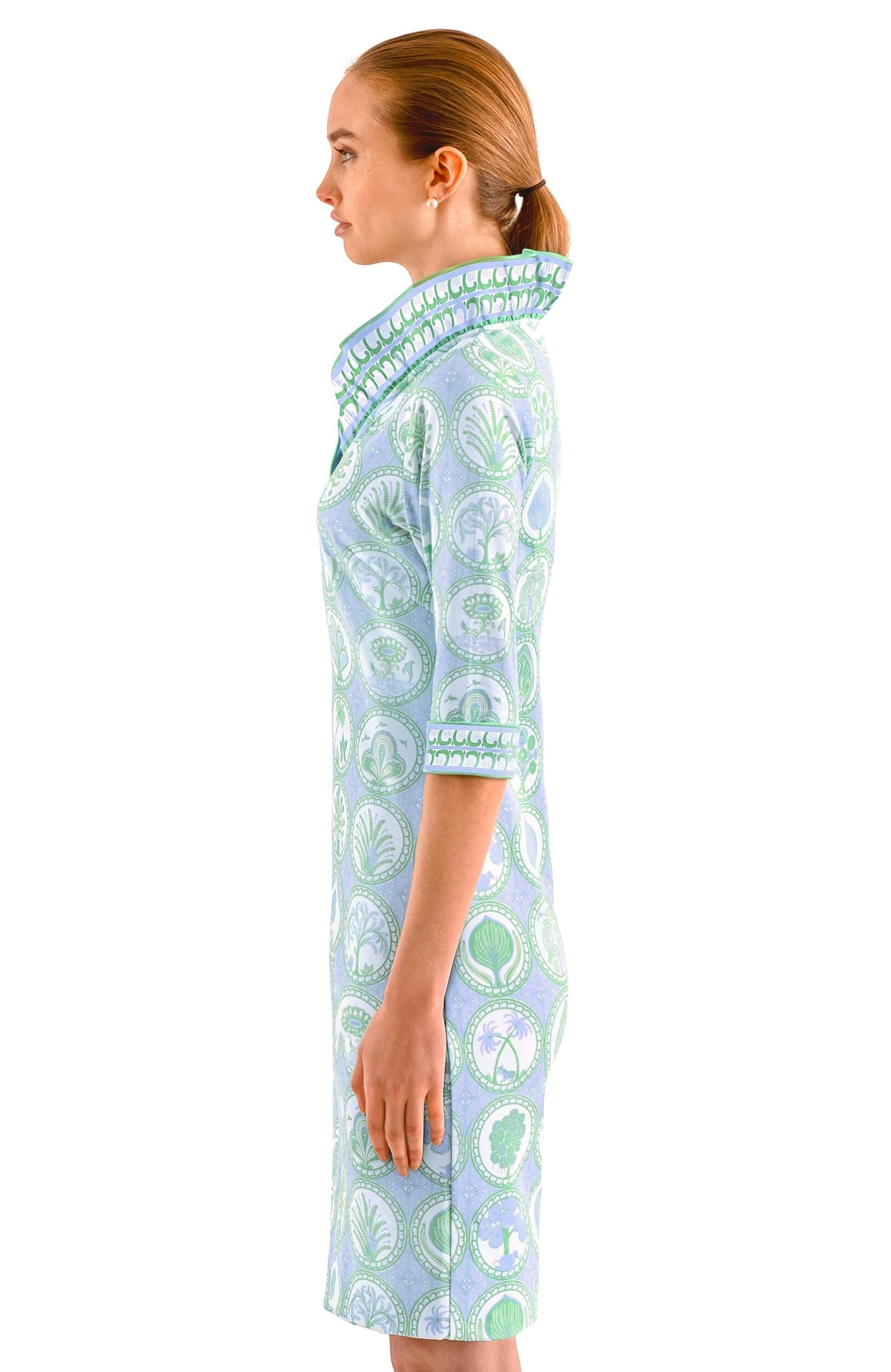 Ruffneck Dress - Circle Of Love Periwink Kelly