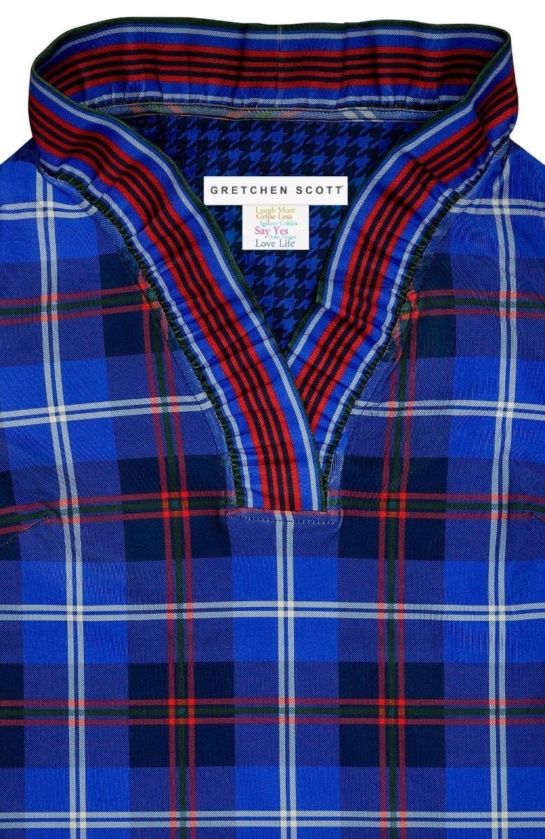 Ruffneck Dress - Middleton Plaid Navy