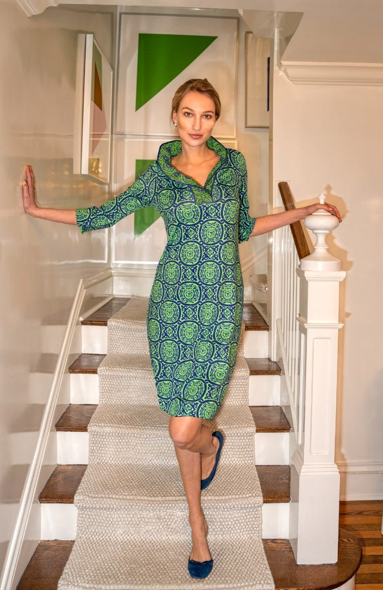Ruffneck Dress - Sultan's Dining Room - Final Sale Royal Kelly