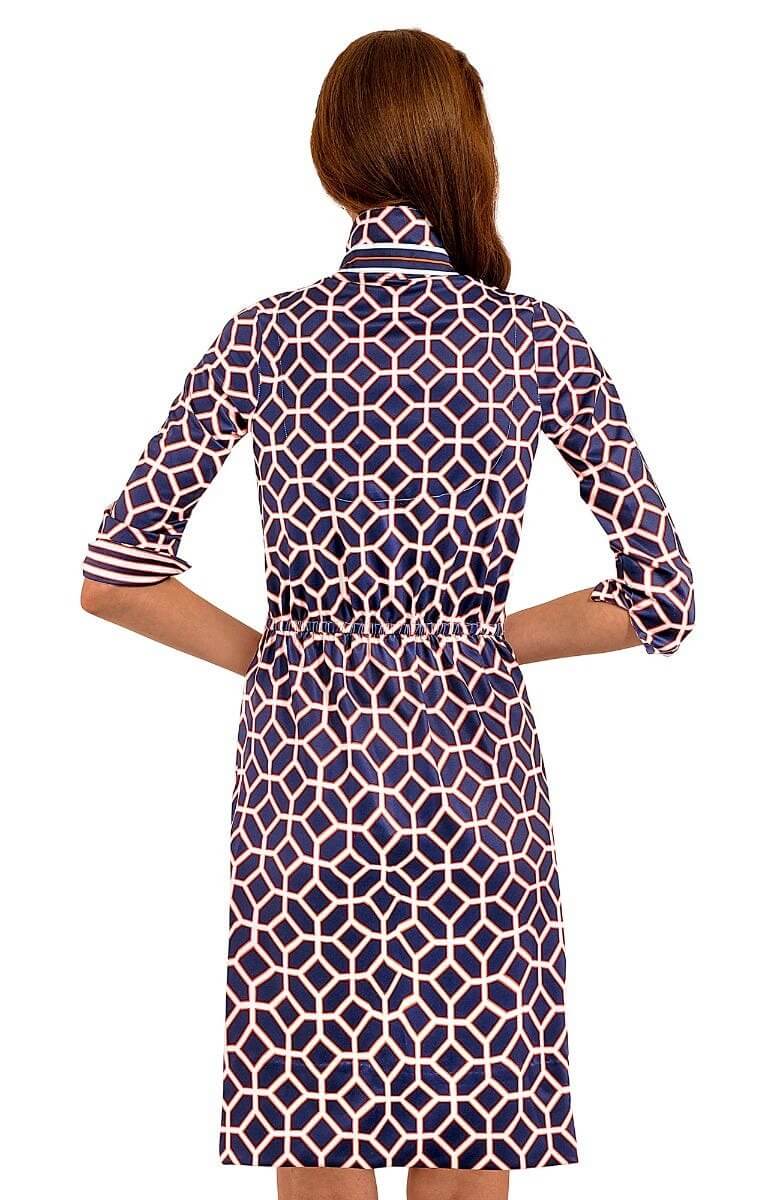 Twist &amp; Shout Dress - Lucy In The Sky With Diamonds Navy