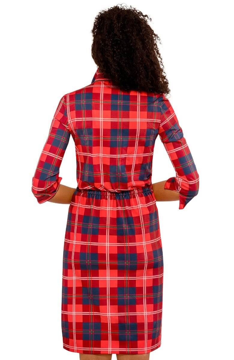 Twist &amp; Shout Dress - Middleton Plaid Red