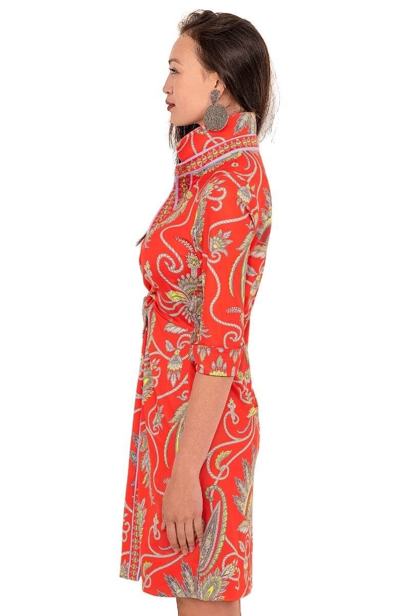 Twist And Shout Dress - Plume - Final Sale Coral