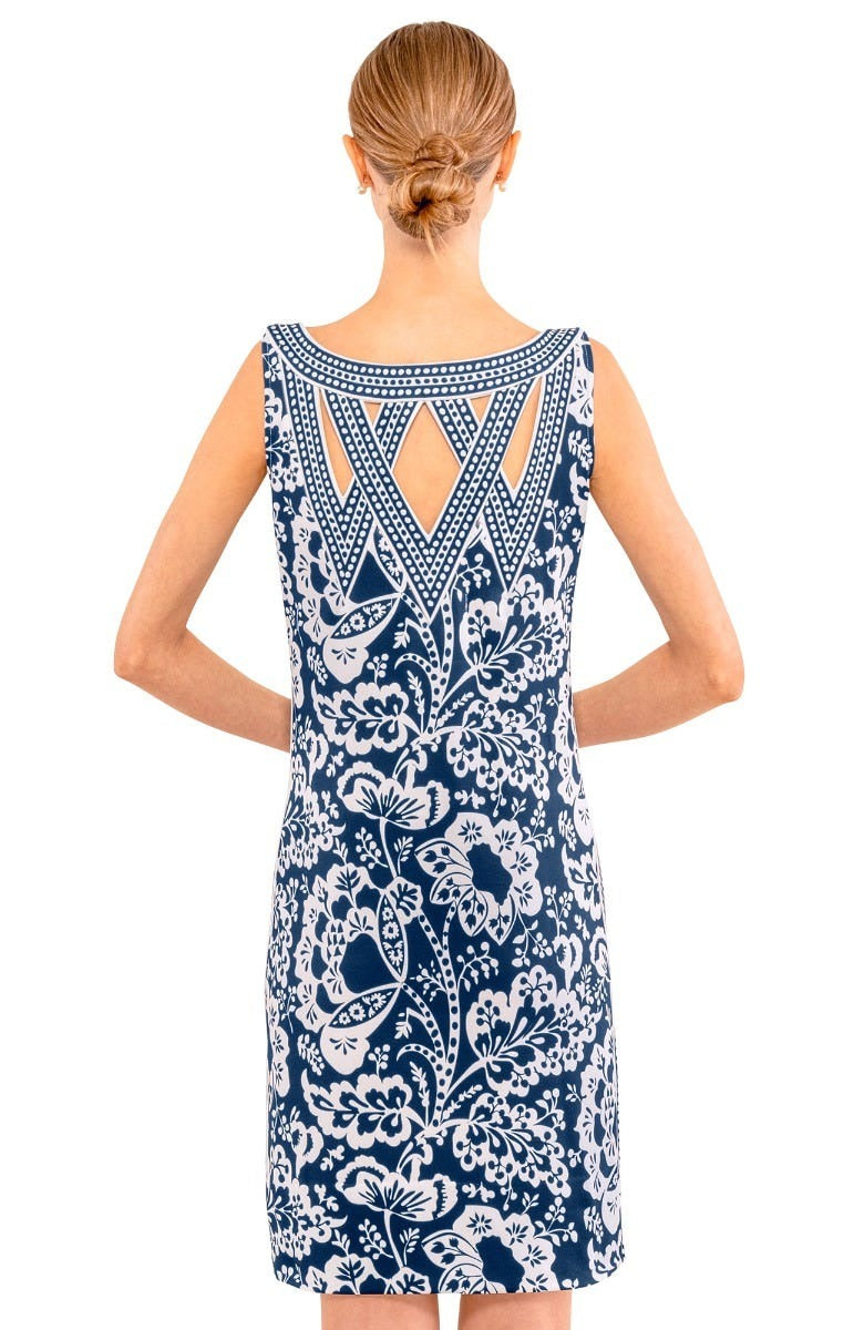 Va Va Voom Dress - Flora Navy