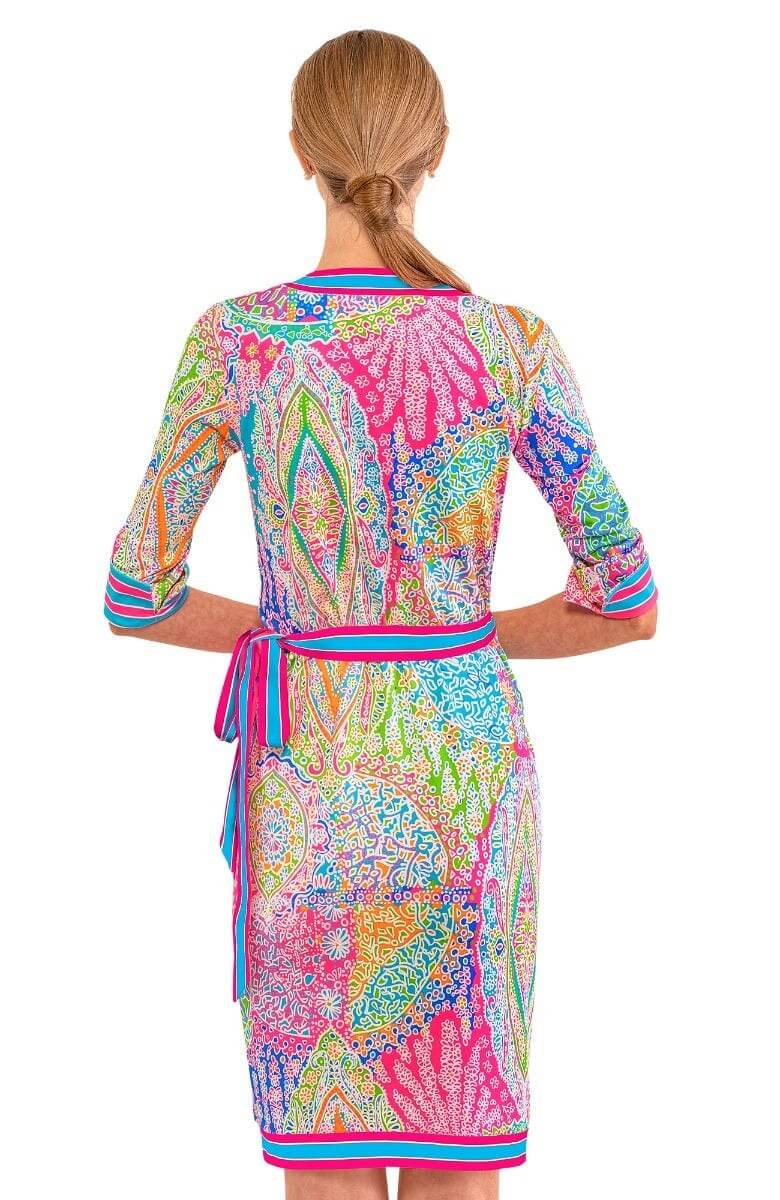 Wrap Me Up Dress - Grand Bazaar Brights