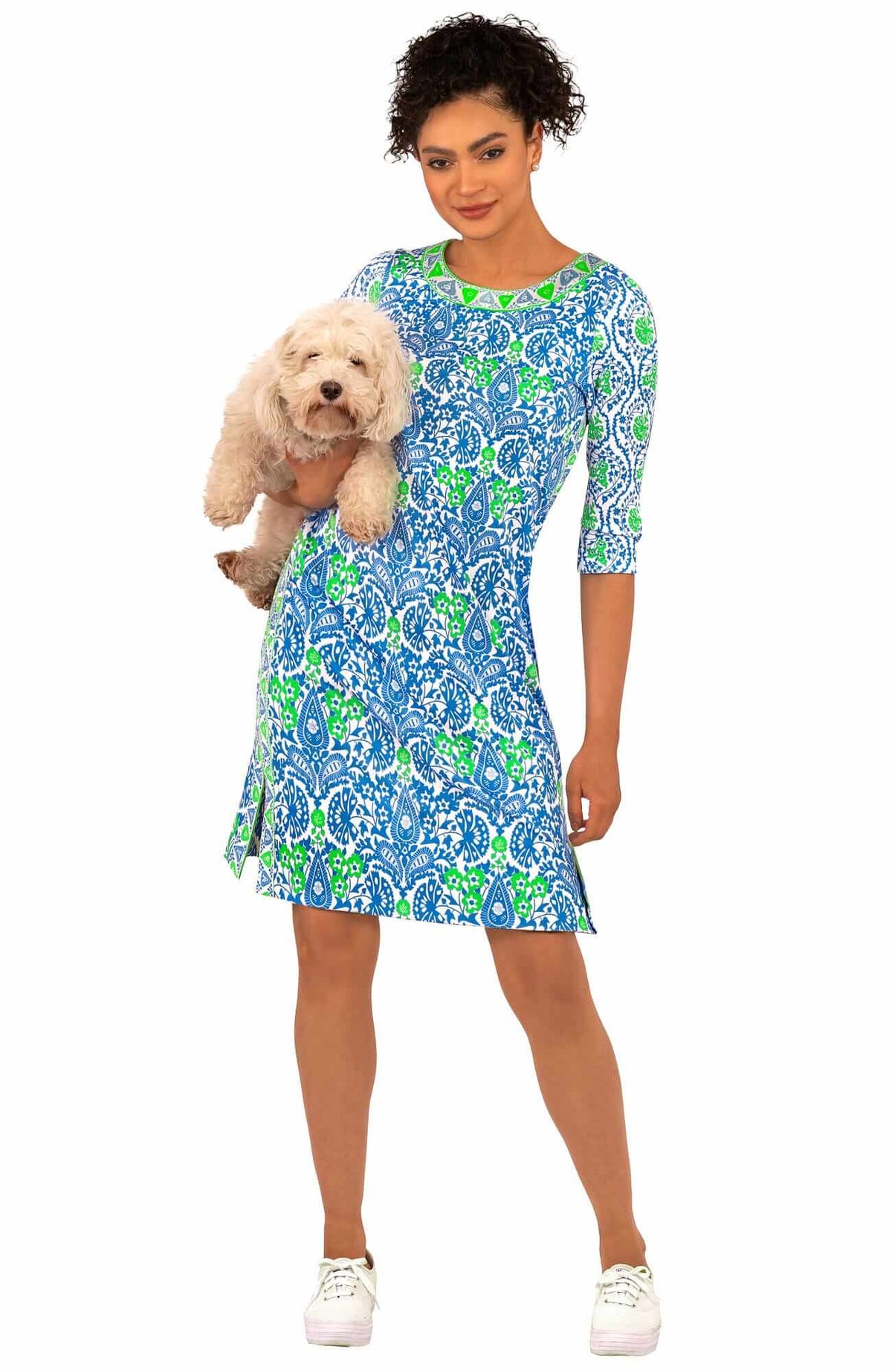 Jersey Bateau Breeze - East India - Final Sale Blue Green