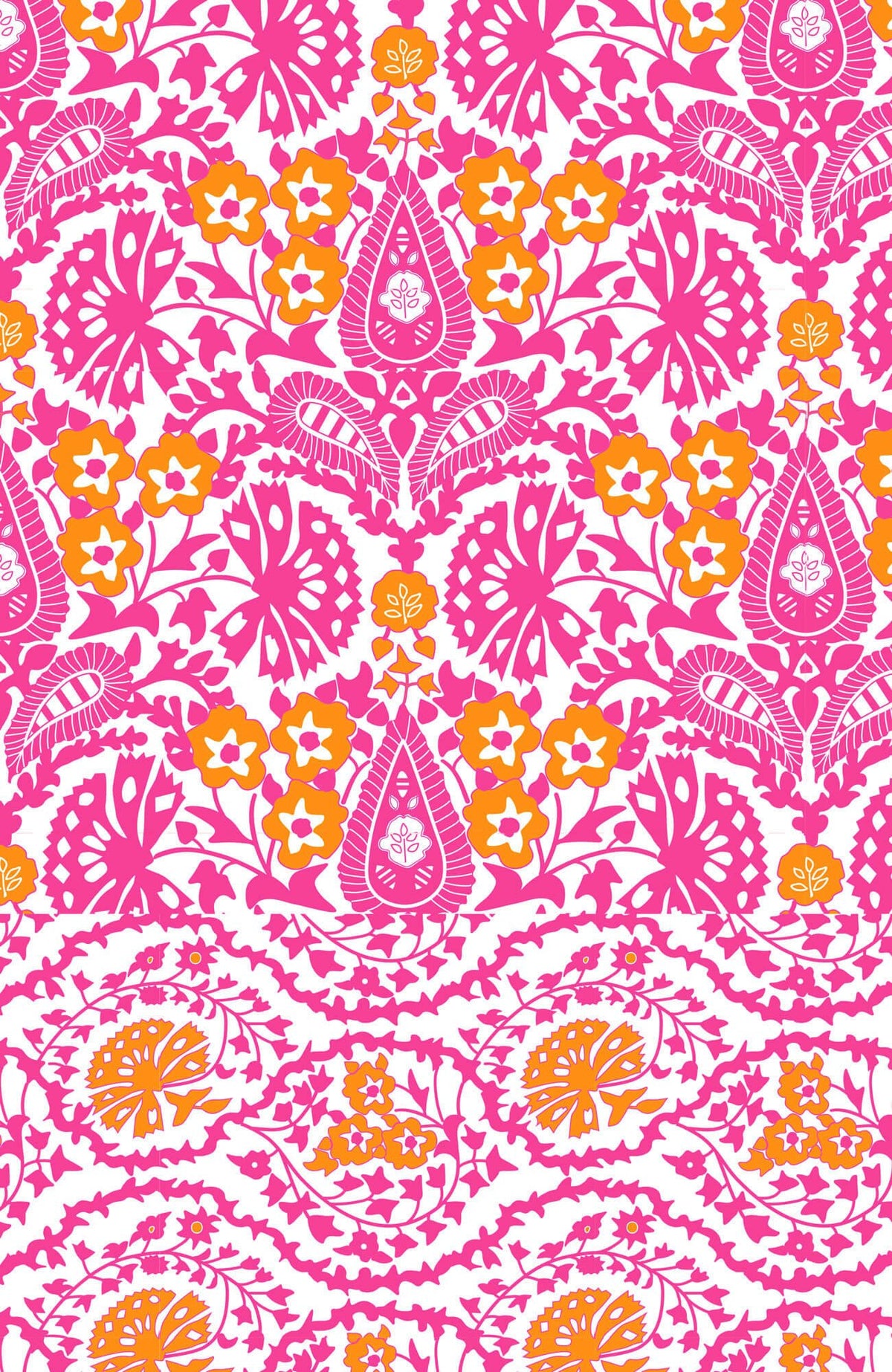 Jersey Bateau Breeze - East India - Final Sale Pink Orange