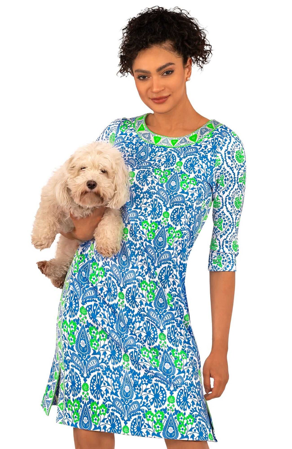 Jersey Bateau Breeze - East India - Final Sale Blue Green