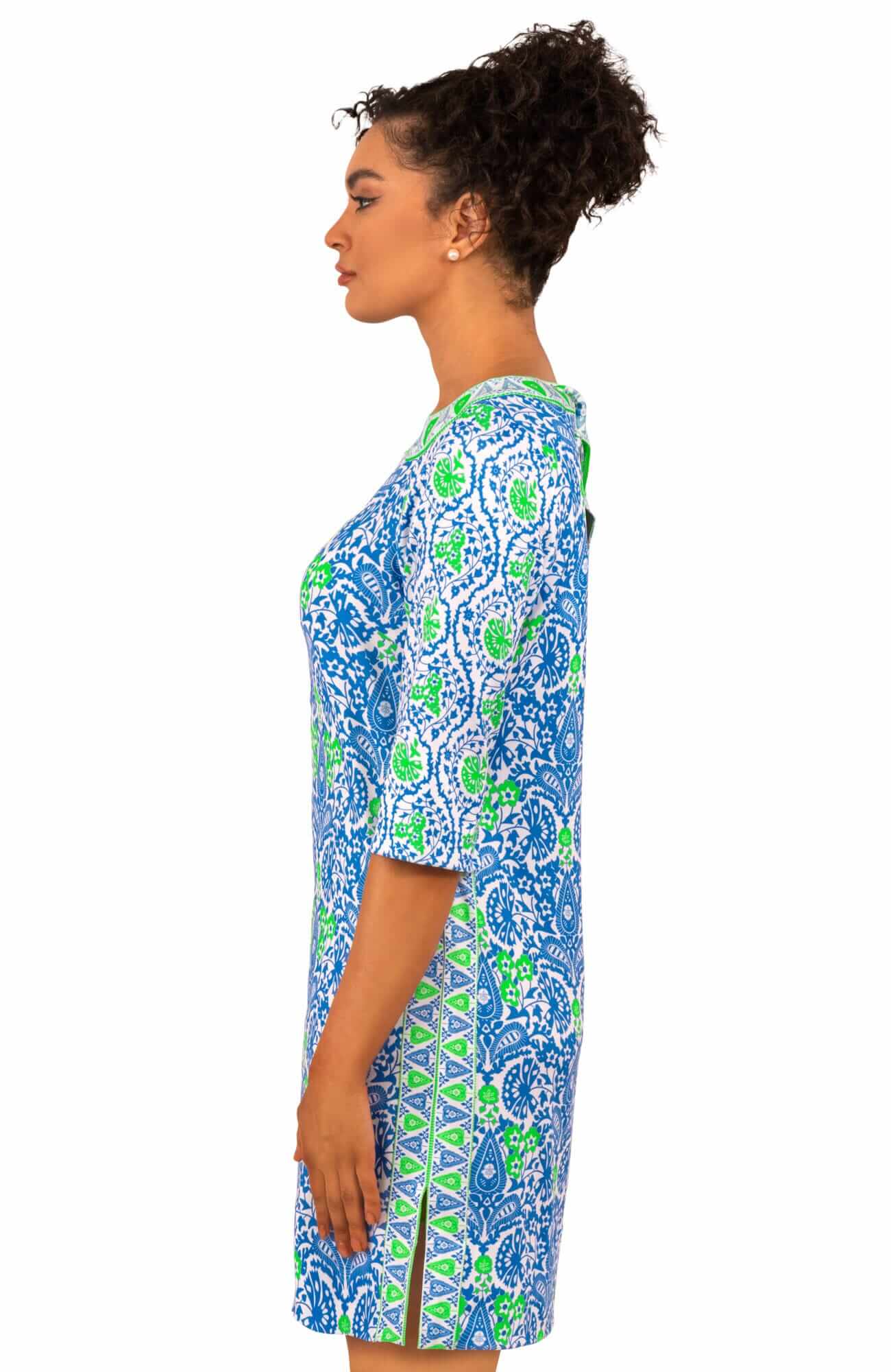 Jersey Bateau Breeze - East India - Final Sale Blue Green