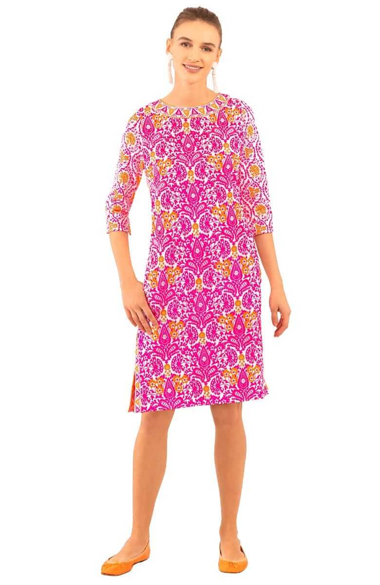 Jersey Bateau Breeze - East India - Final Sale Pink Orange