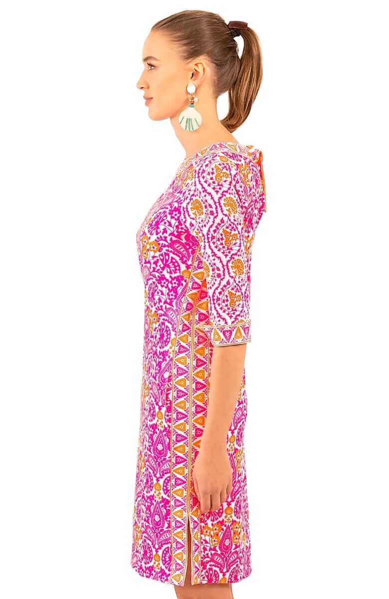 Jersey Bateau Breeze - East India - Final Sale Pink Orange