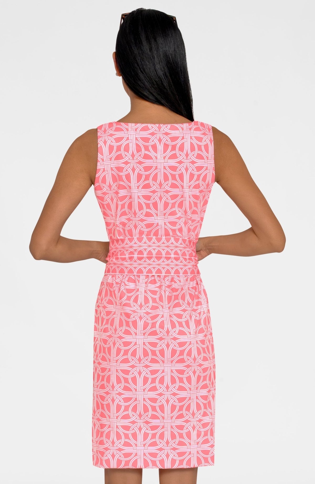 Jersey Date Night Dress - Ring Toss Melon