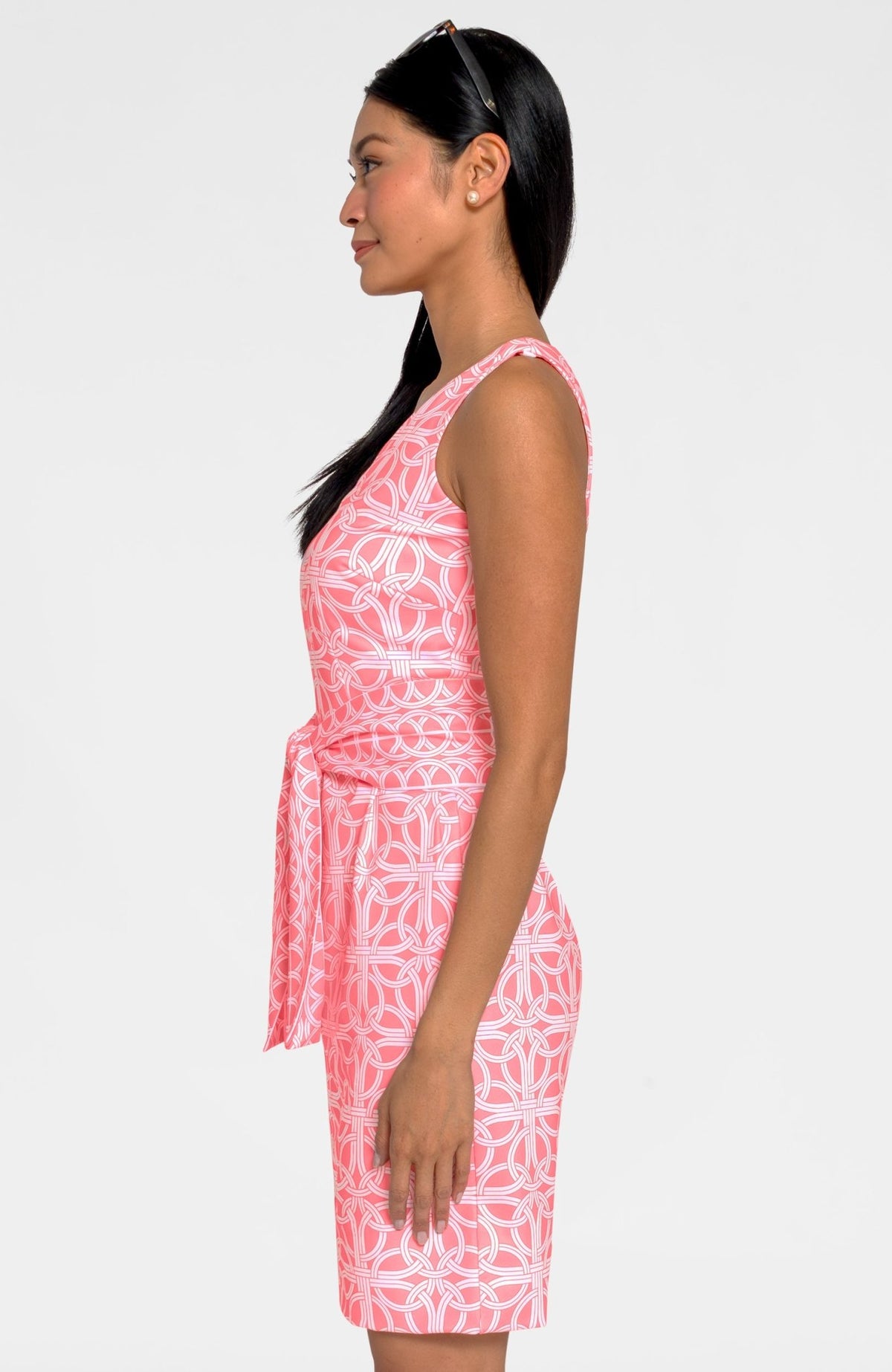 Jersey Date Night Dress - Ring Toss Melon