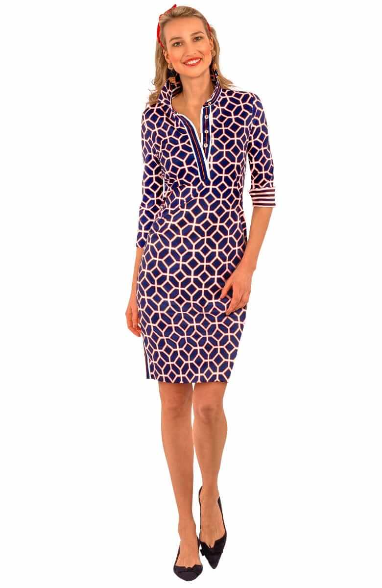 Jersey Everywhere Dress - Lucy In The Sky With Diamonds - Final Sale Navy