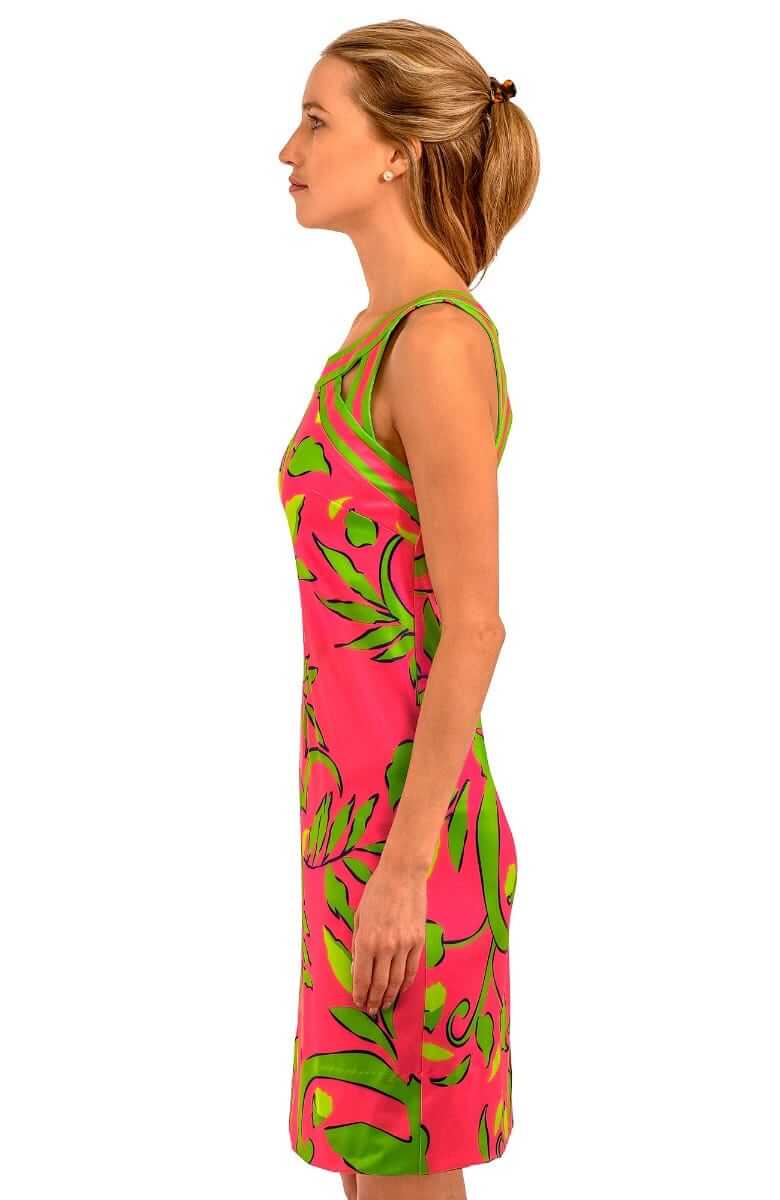 Jersey Isosceles Dress - Full Bloom - Final Sale Pink