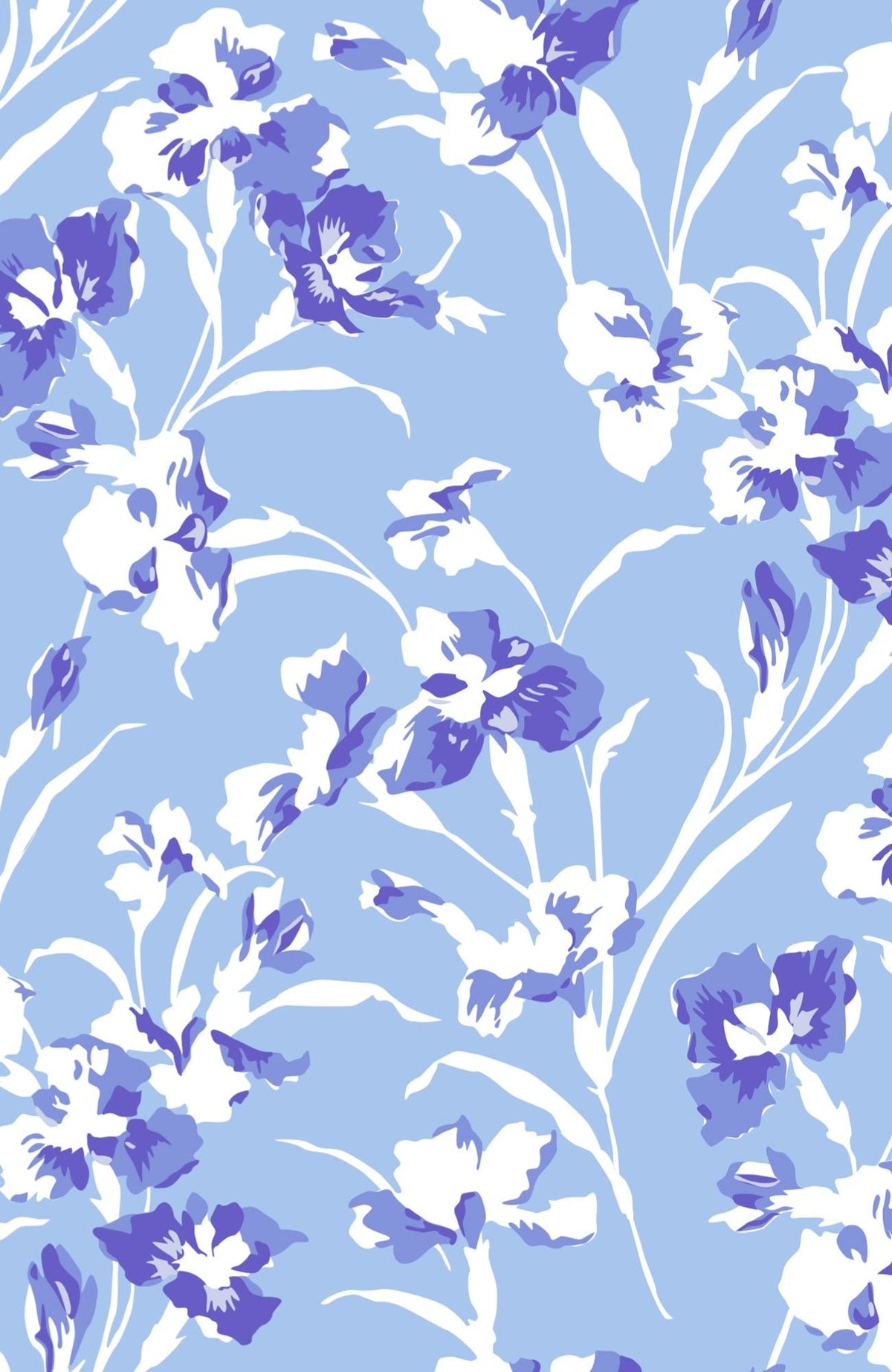 Jersey Isosceles Dress - Iconic Iris - Final Sale Blues