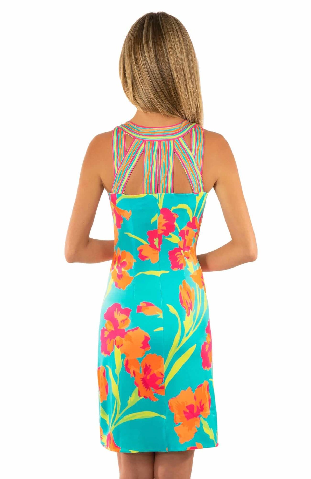 Jersey Isosceles Dress - Iconic Iris - Final Sale Ocean Turq