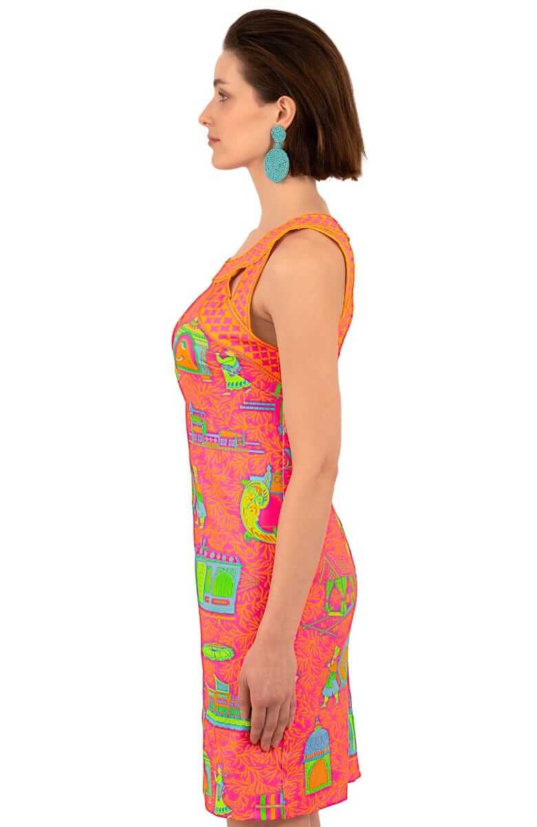 Jersey Isosceles Dress - Palanquin Party - Final Sale Pink