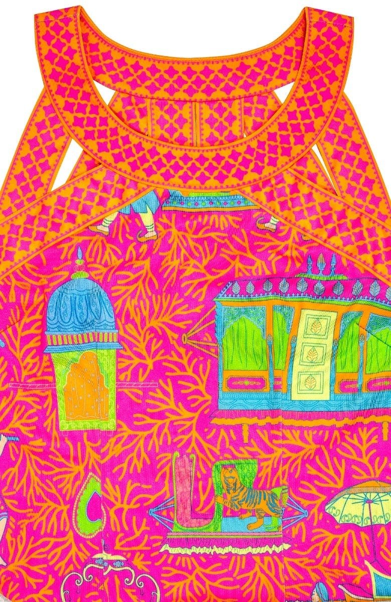 Jersey Isosceles Dress - Palanquin Party - Final Sale Pink