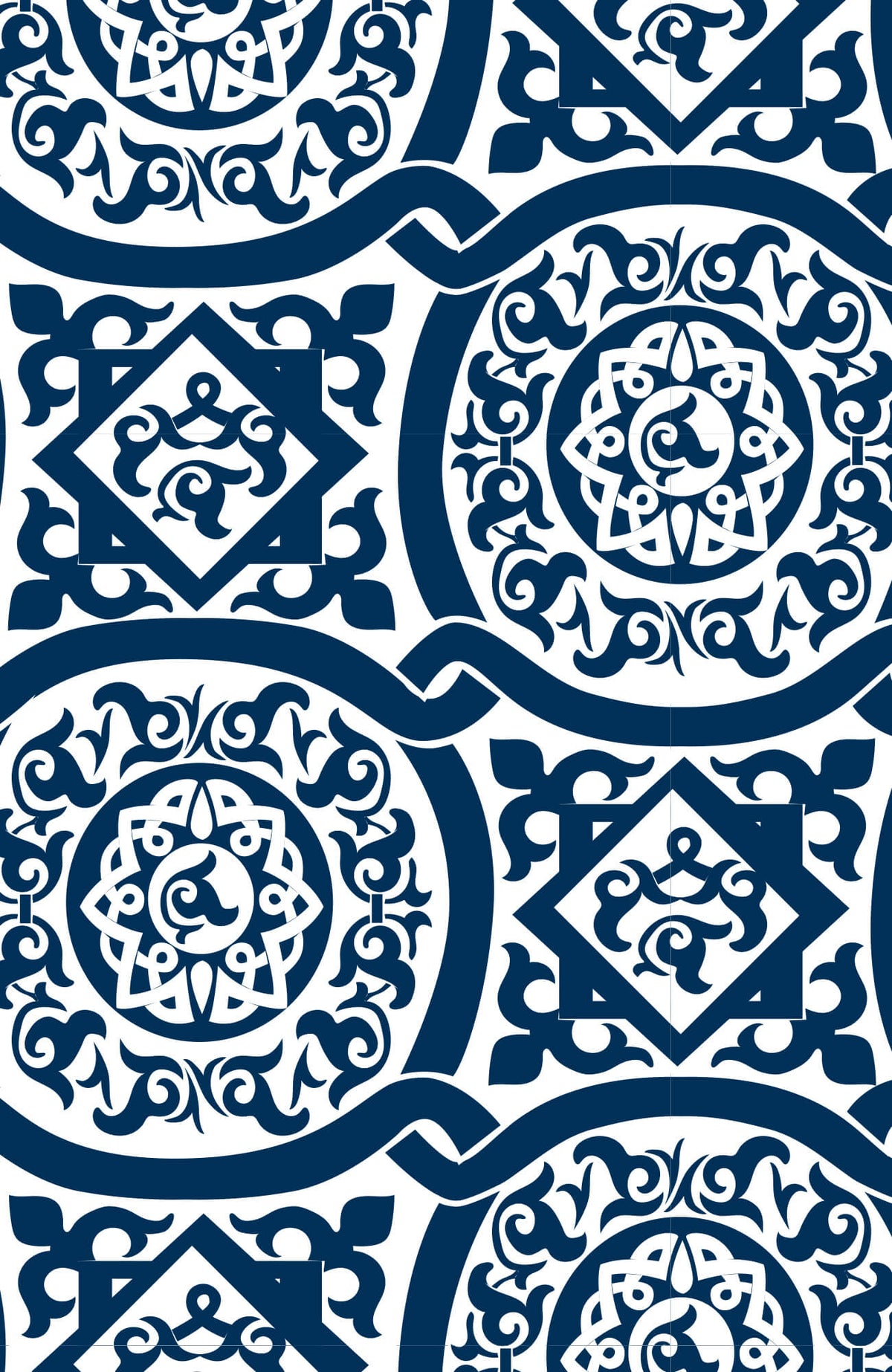 Jersey Isosceles Dress - Sultan's Dining Room Navy White