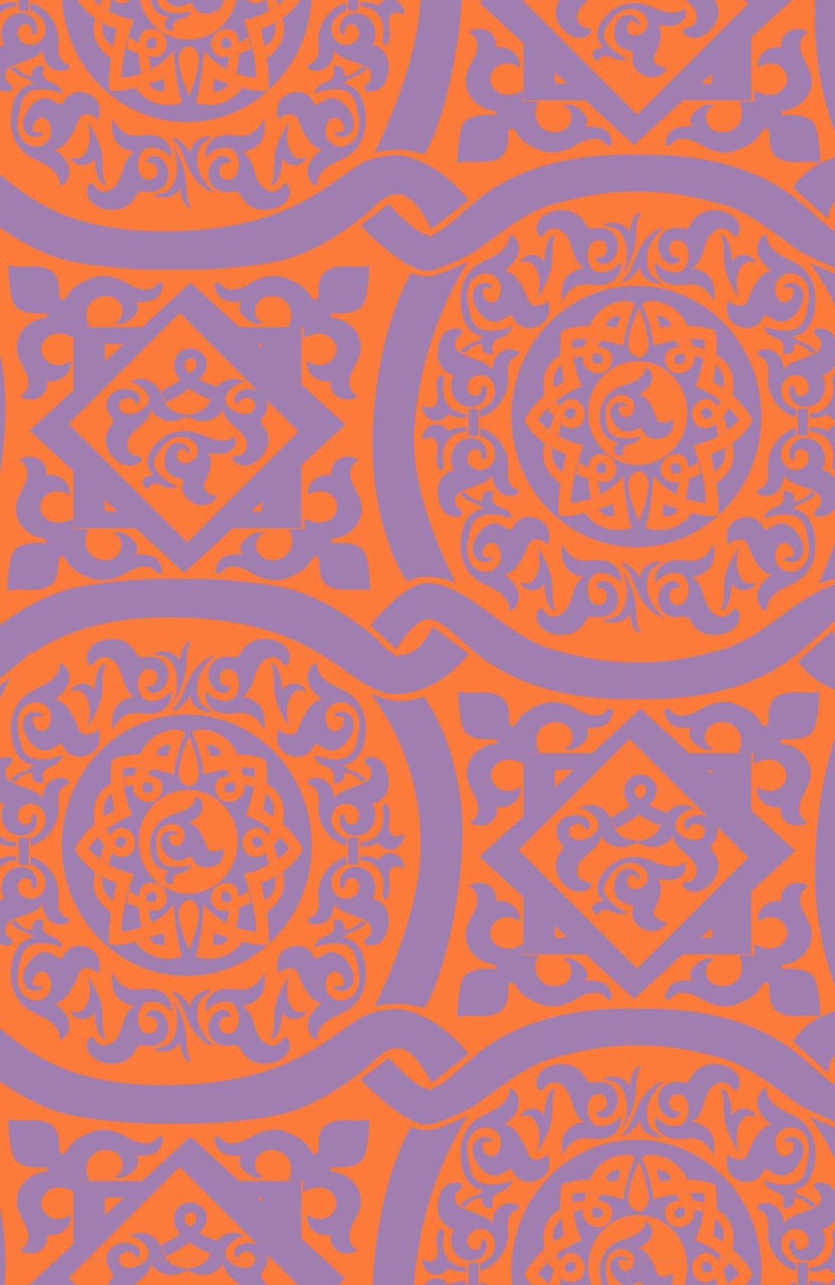 Jersey Isosceles Dress - Sultan's Dining Room Periwink Orange